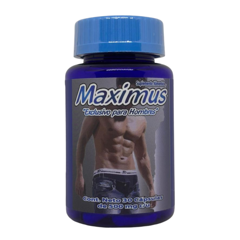 Maximus - Maca, Ginseng Panax, Zarzaparrilla, Damiana, Ostión - 30 cápsulas de 500 mg