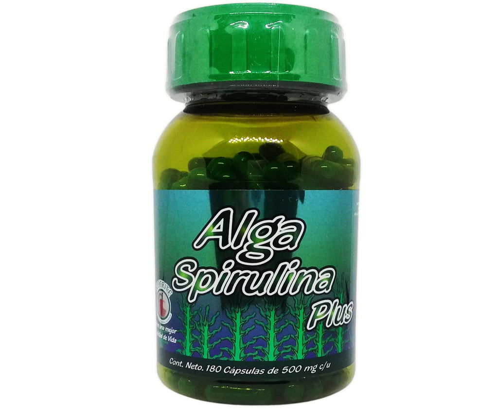 Alga Espirulina - 180 cápsulas de 500 mg