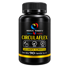 Circulaflex- Castaño de Indias, Ajo Negro, Jengibre, Vid Roja, Ginkgo Biloba, L-Arginina - 90 Cápsulas de 1000 mg