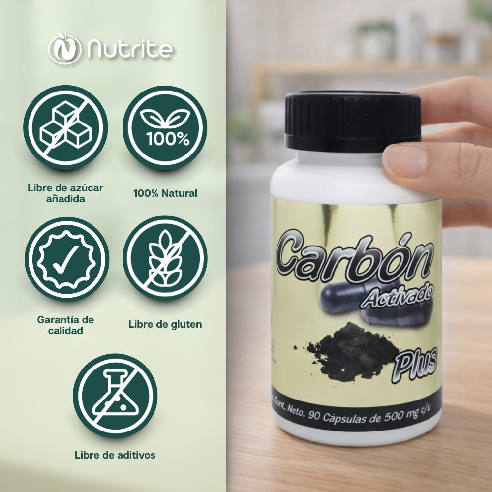 Carbón Activado - Cápsulas de 500 mg