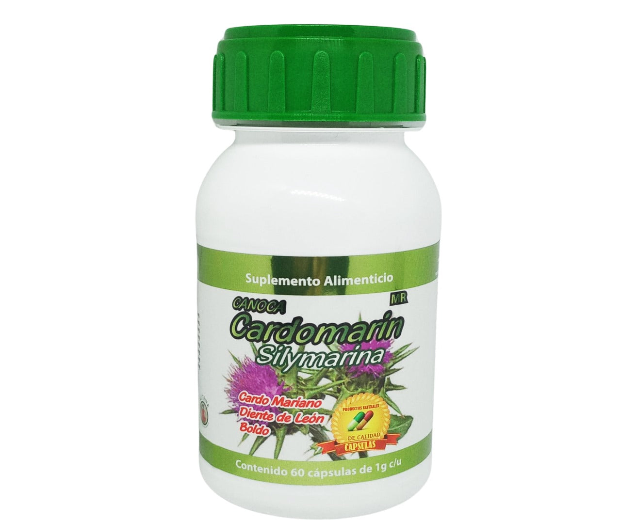 Cardo Mariano, Boldo, Diente de León, Alcachofa, Prodigiosa - 60 cápsulas de 1000 mg - Cardomarin