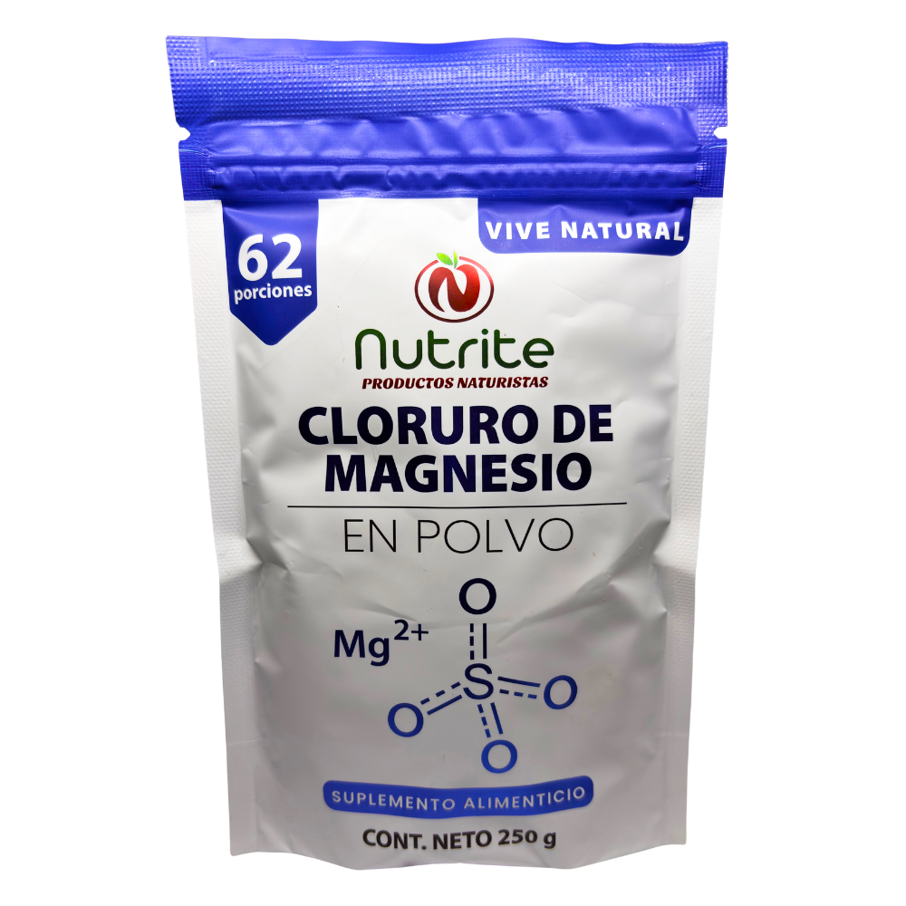Cloruro de Magnesio, Calcio, Hierro, Vitamina A - Polvo 250 gr