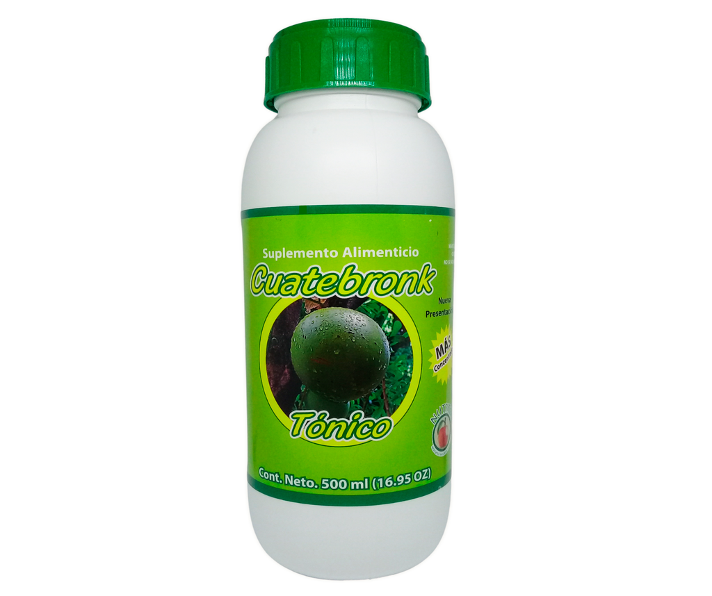 Tónico con Cuatecomate, Eucalipto, Gordolobo, Bugambilia, Sauco, Selenio, Vitamina C - 500 ml