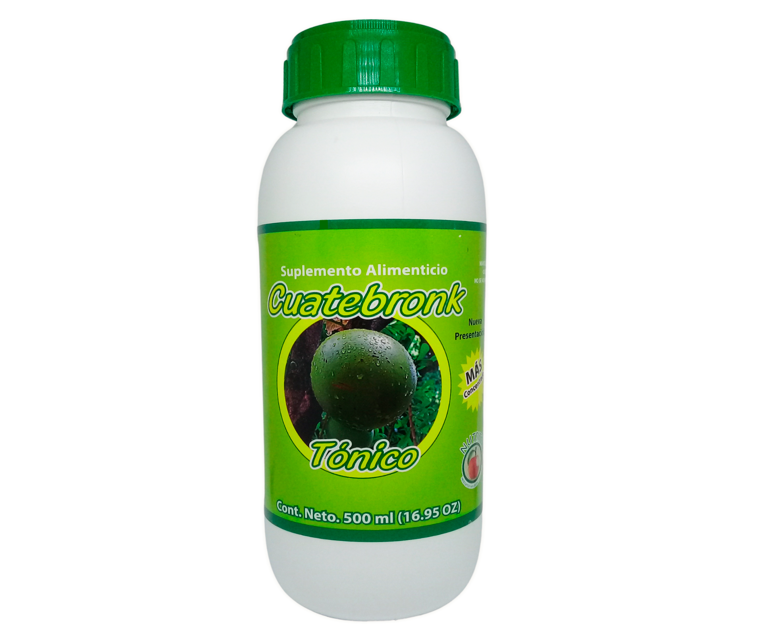 Tónico con Cuatecomate, Eucalipto, Gordolobo, Bugambilia, Sauco, Selenio, Vitamina C - 500 ml