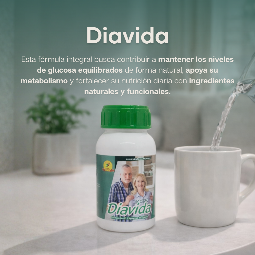 Diavida - Wereque, Prodigiosa, Chaya, Moringa, Damiana, Ácido Alfa Lipoico - 60 cápsulas de 1000 mg