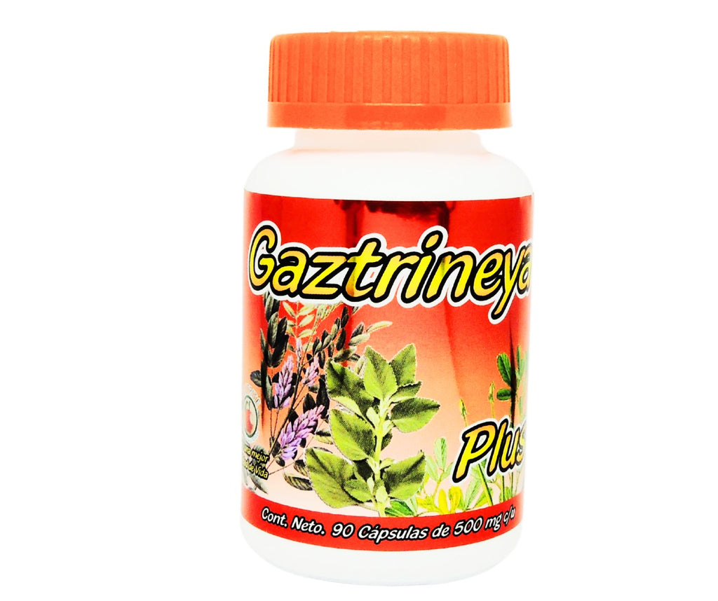 Gaztrineya - Cuachalalate, Regaliz, Hinojo, Menta Blanca, Angelica, Fenogreco - 90 Cápsulas de 500 mg
