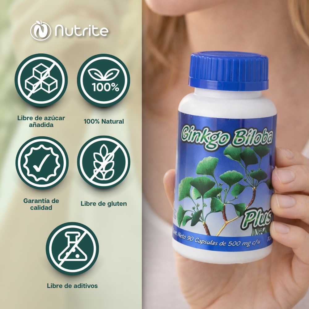 Ginkgo Biloba - 90 Cápsulas de 500 mg