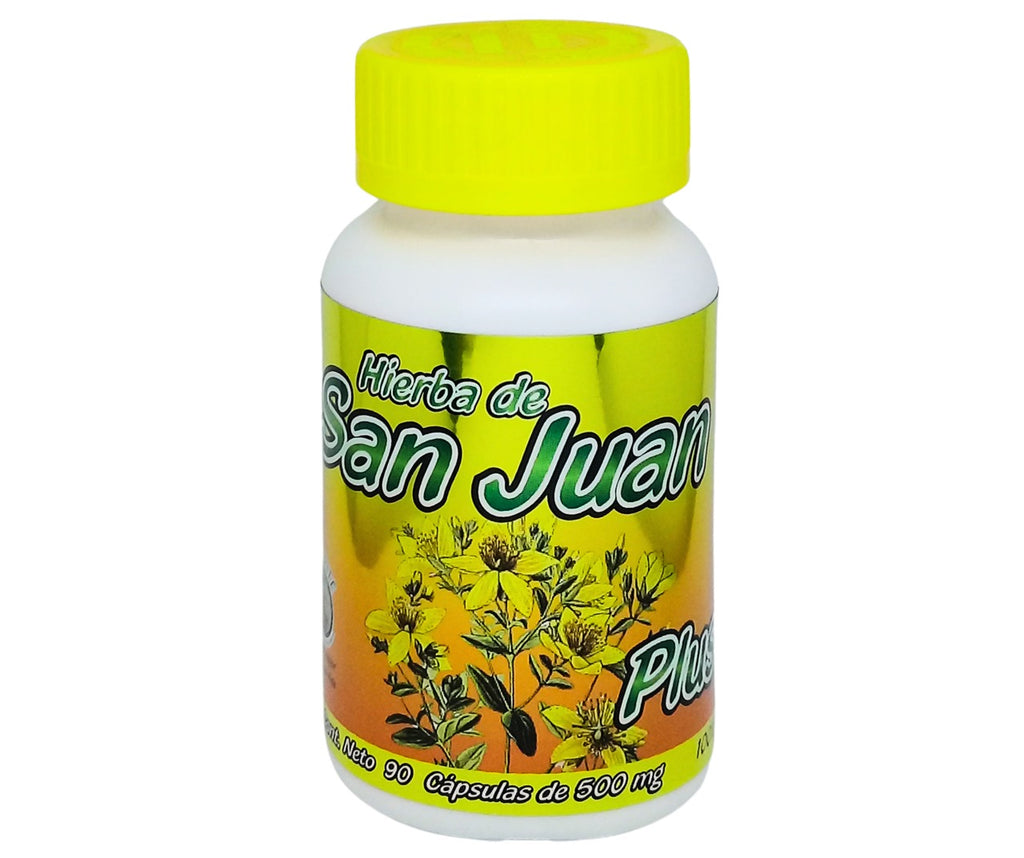 Hierba de San Juan, Toronjil, Pasiflora - 90 Cápsulas de 500 mg
