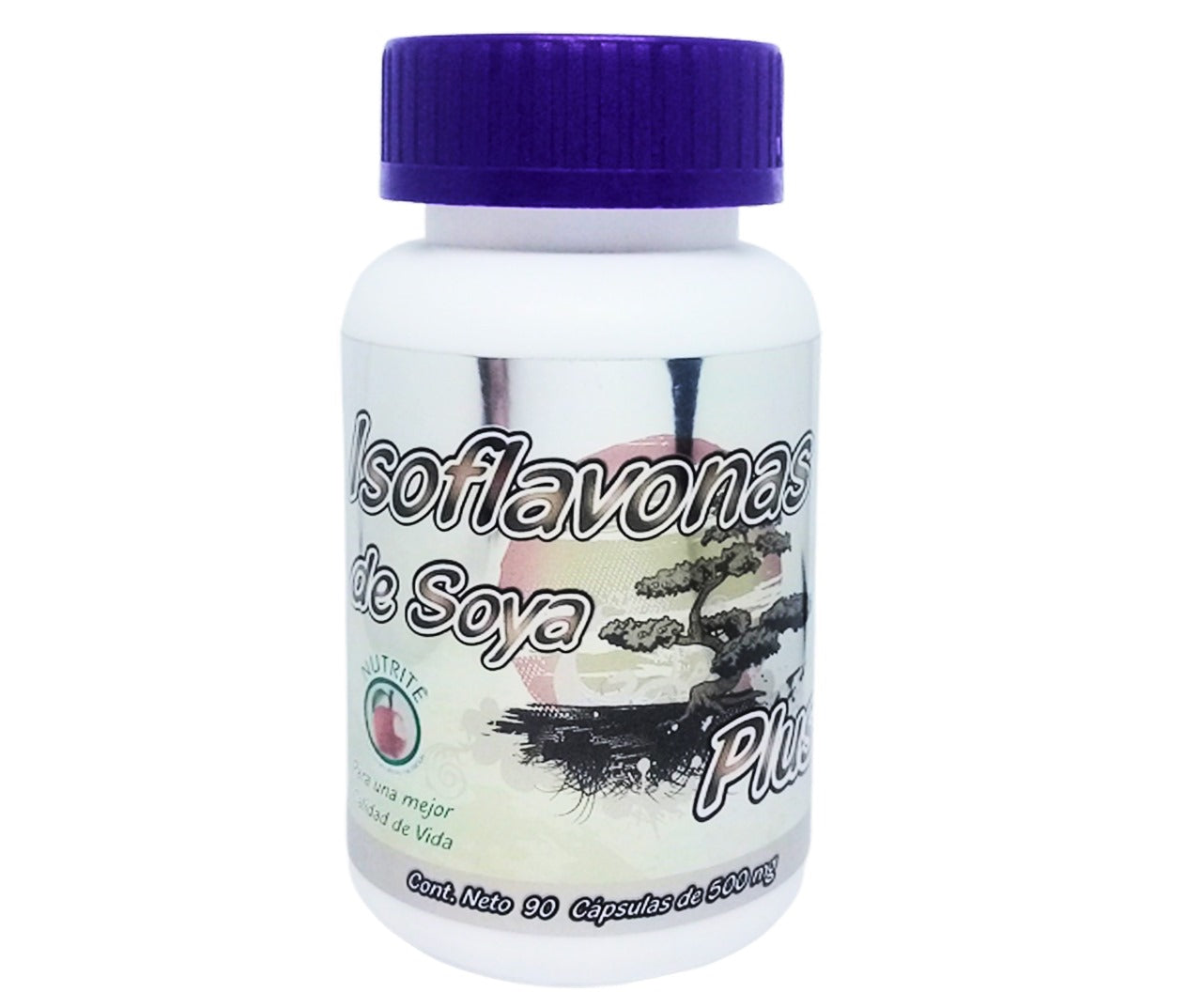 Isoflavonas de Soya Plus - Isoflavonas de Soya, Pasiflora, Complejo B, Vitamina E, Hierro - 90 Cápsulas de 500 mg