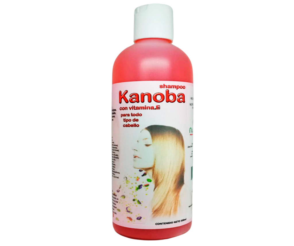 Kanoba - Shampoo con Amole, Romero, Caléndula, Espinosilla, Cacahuananche, Vitamina E - 500 ml