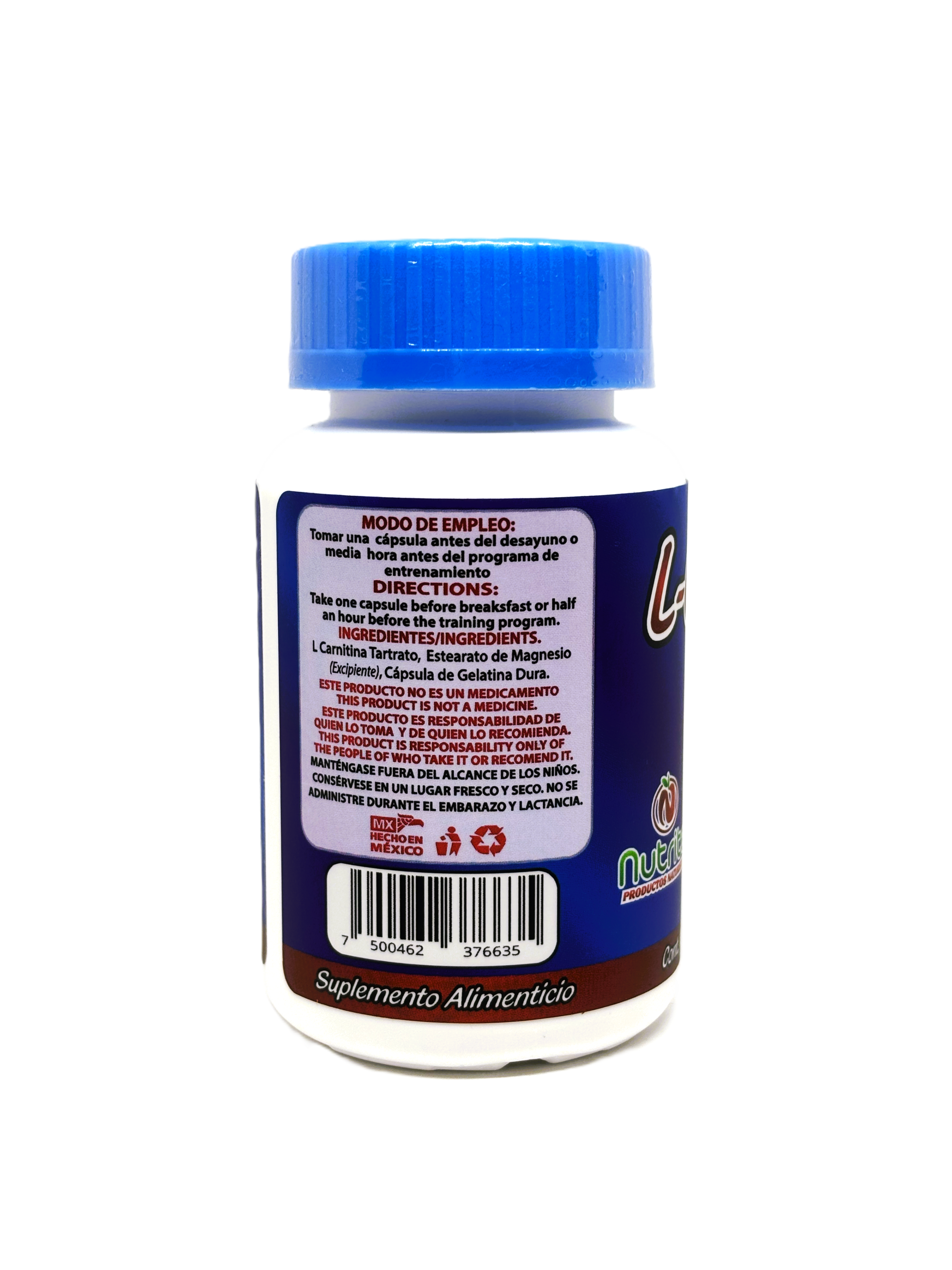 L-Carnitina Plus - 50 cápsulas de 500 mg