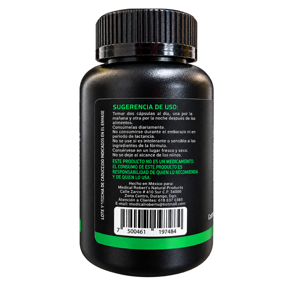 Mega Citrato de Magnesio - 90 cápsulas de 500 mg
