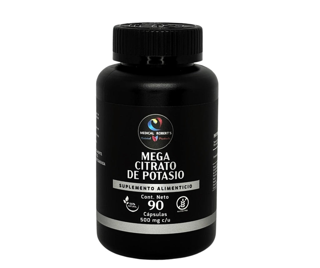 Mega Citrato de Potasio - 90 cápsulas de 500 mg