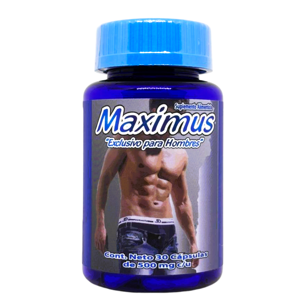 Maximus - Maca, Ginseng Panax, Zarzaparrilla, Damiana, Ostión - 30 cápsulas de 500 mg