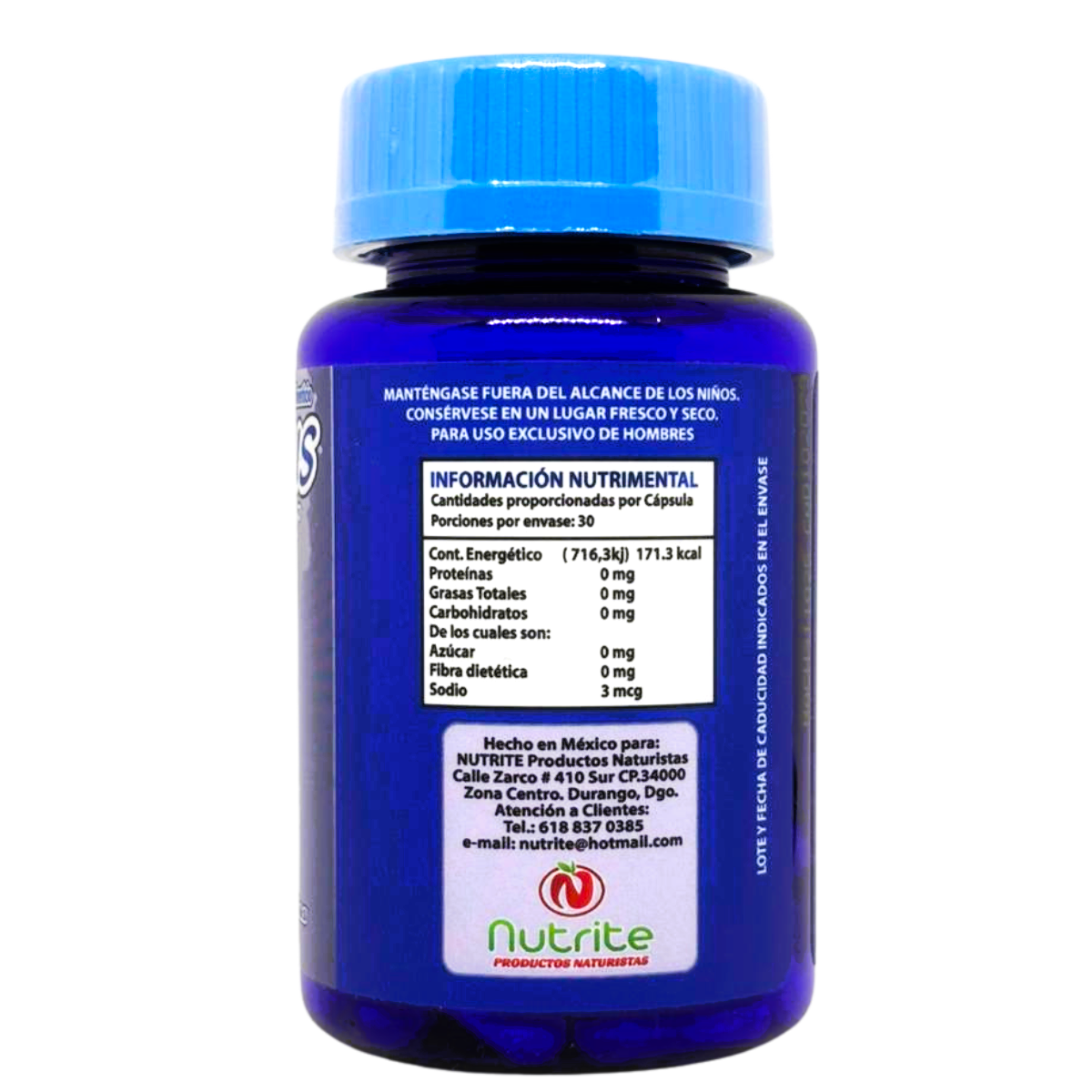 Maximus - Maca, Ginseng Panax, Zarzaparrilla, Damiana, Ostión - 30 cápsulas de 500 mg