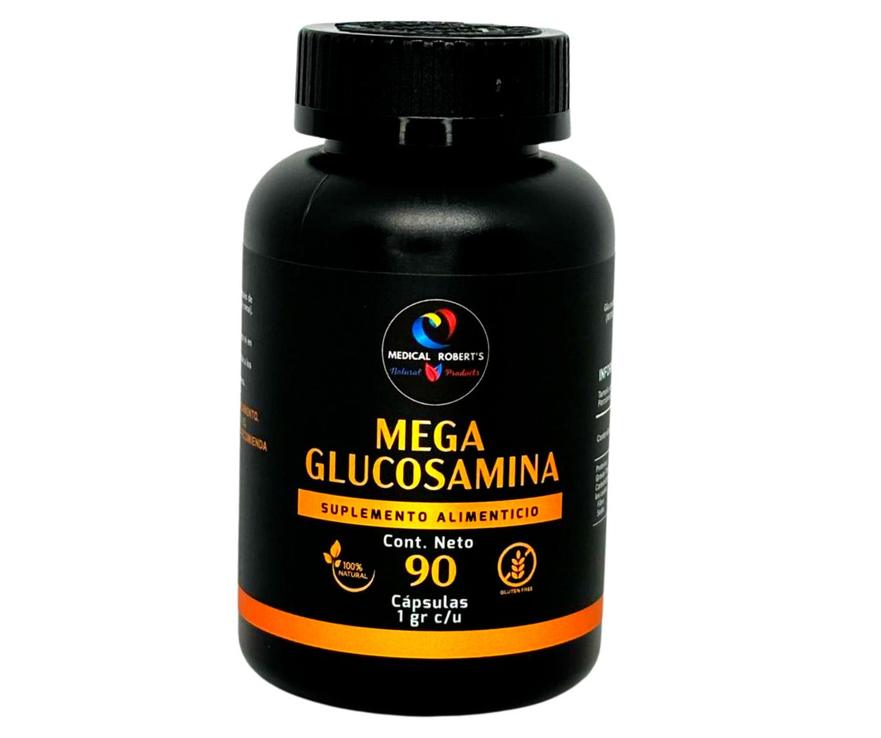 Glucosamina, Condroitina Sulfato, Metilsulfonilmetano (MSM), Gluconato de Magnesio - 90 cápsulas de 1000 mg