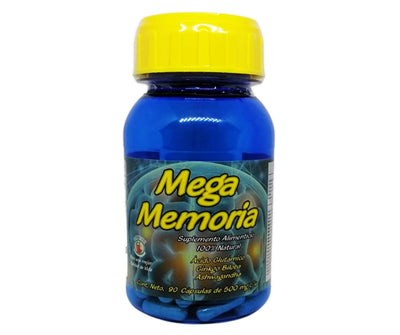 Ashwagandha, Ginkgo biloba, Ácido glutámico, Jalea Real, Vitamina B1, Zinc - 90 Cápsulas de 500 mg