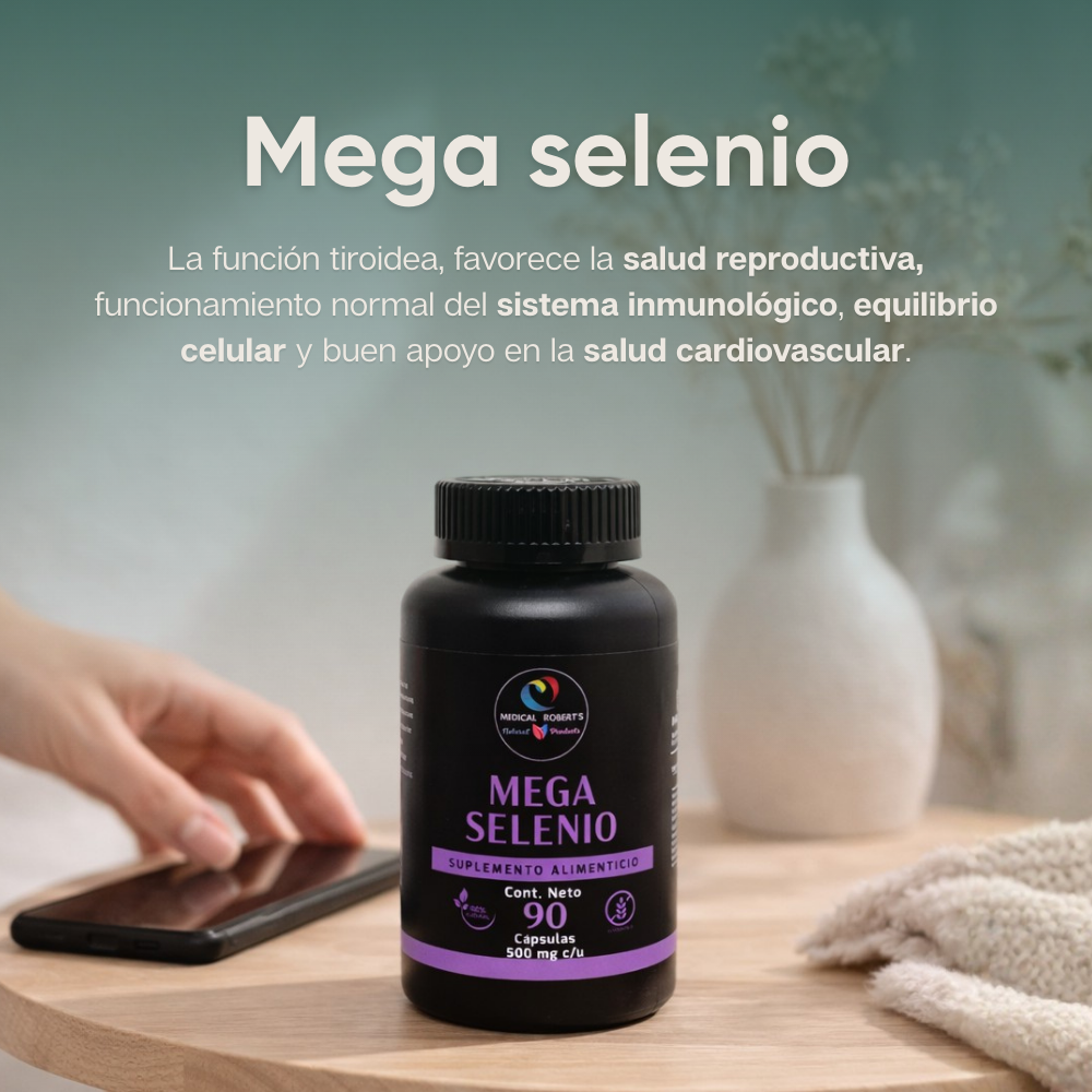 Mega Selenio - 90 Cápsulas de 500 mg