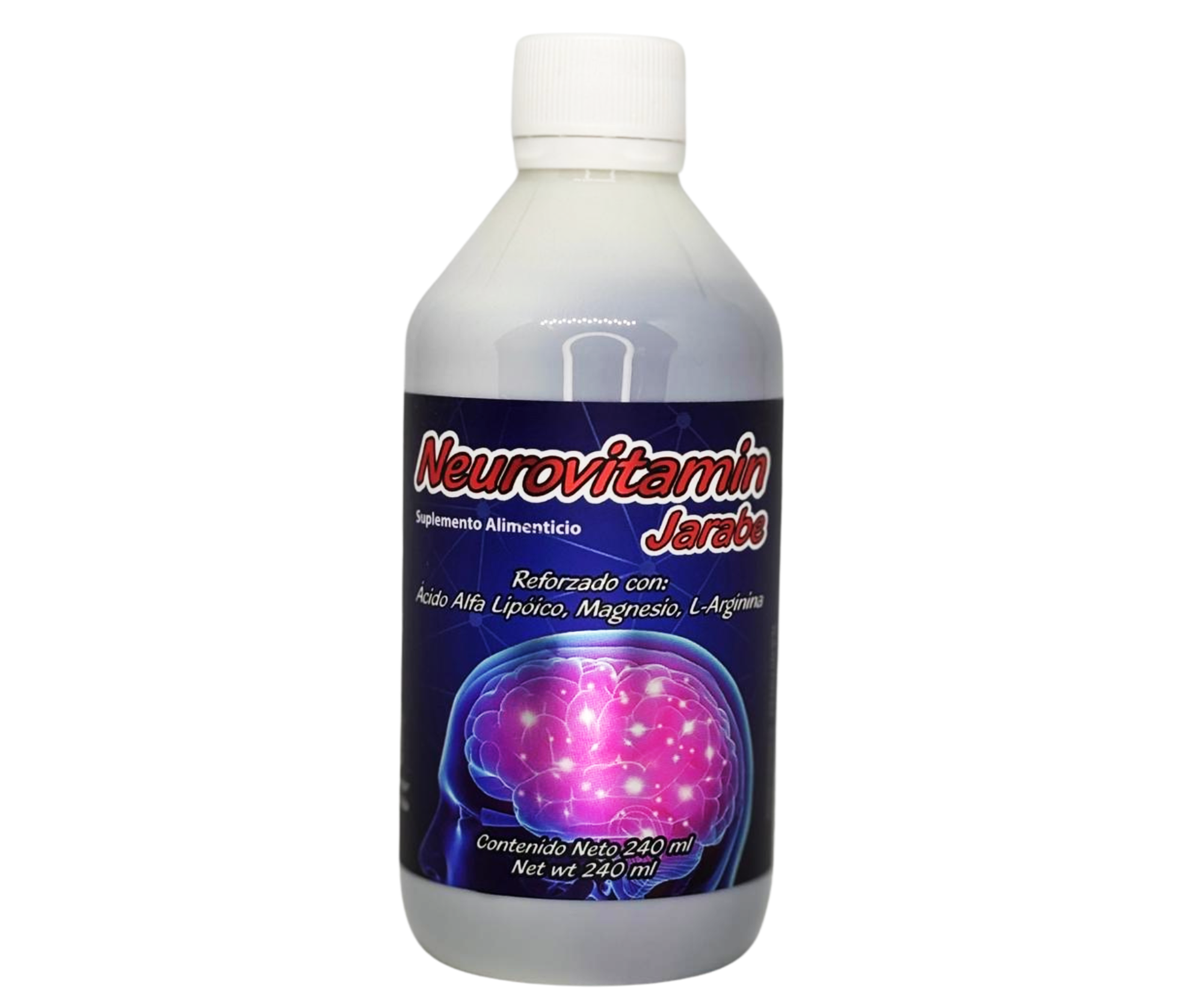 Jarabe con Ácido Glutámico, L-Lisina, Ácido Alfa Lipoico, L-Arginina, Magnesio - 240 ml