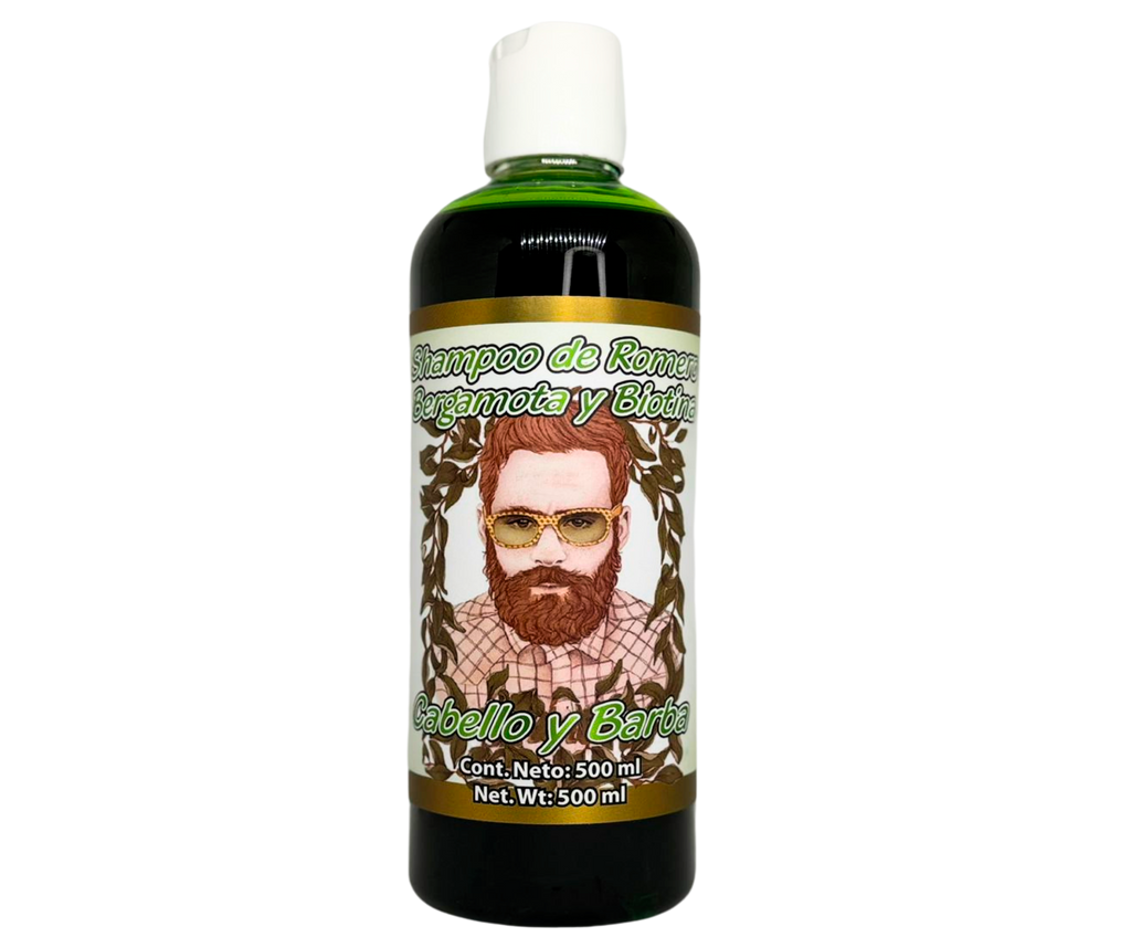 Shampoo con Bergamota, Romero, Biotina - 500 ml