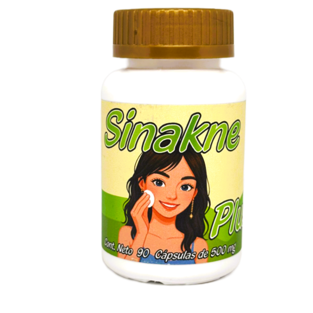 Sinakne Plus - Cardo Mariano, Alcachofa, Bardana, Zarzaparrilla, Zinc - 90 cápsulas de 500 mg