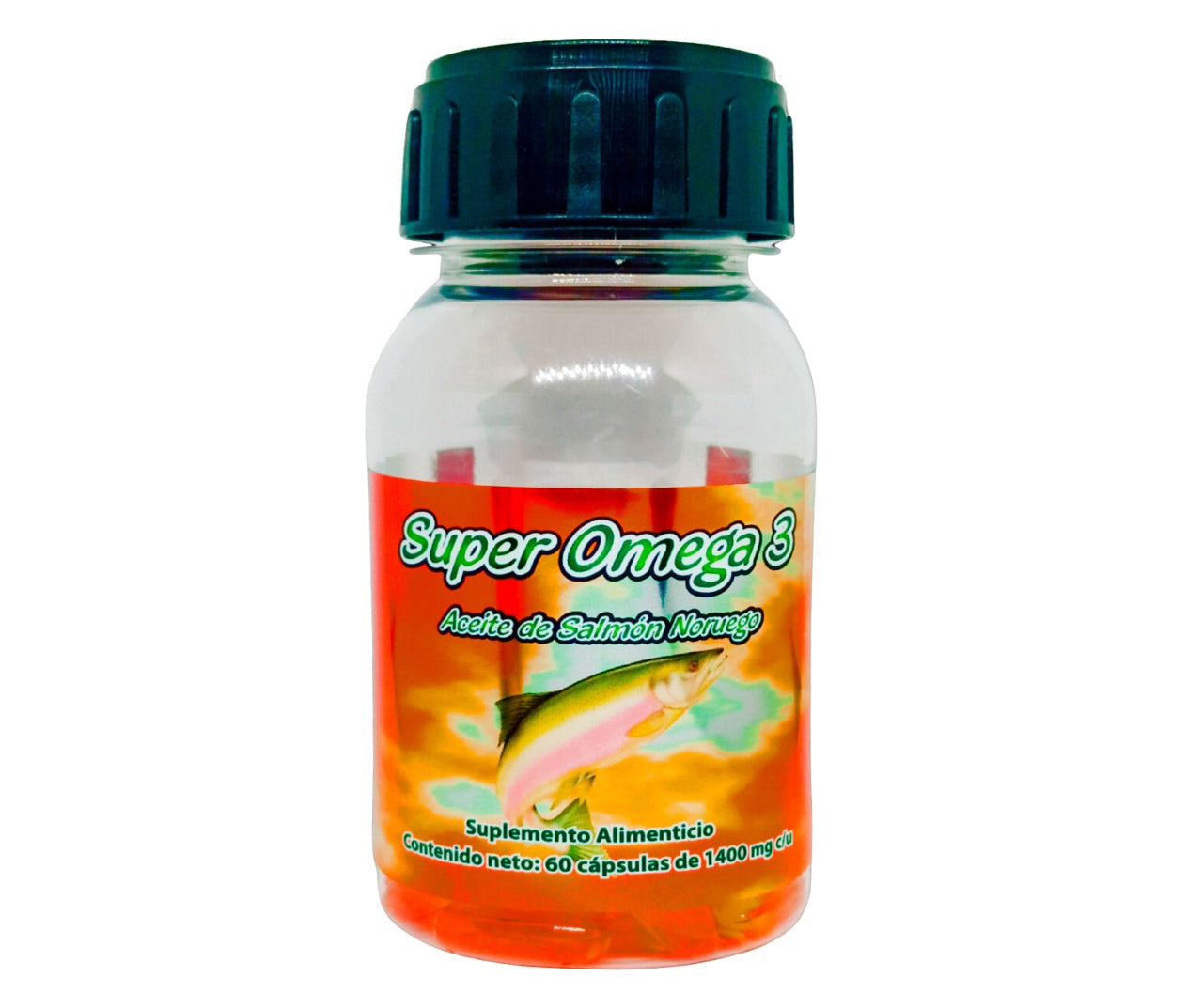 Omega 3 Salmon Noruego - 60 Cápsulas de 1400 mg - Súper Omega