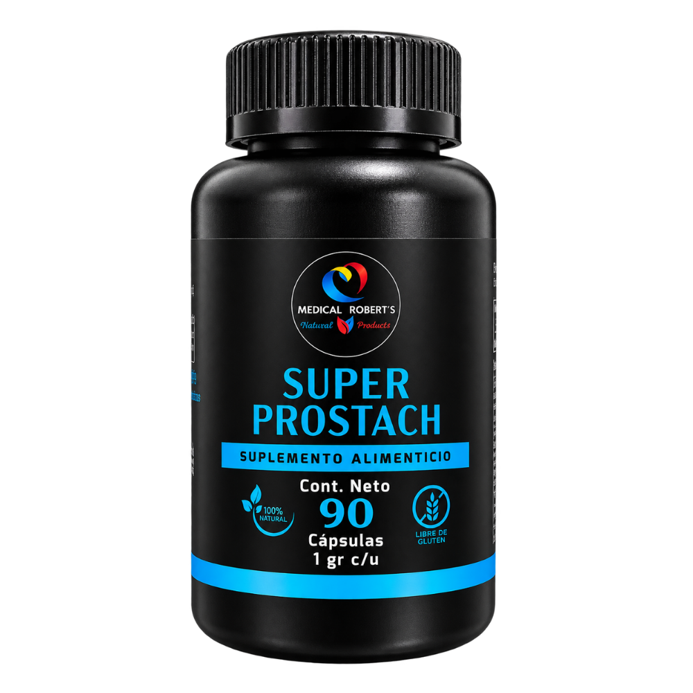 Súper Prostach - Licopeno, Semilla de Calabaza, Ciruelo Africano, Saw Palmeto, Beta-Sitosterol - 90 cápsulas de 1000 mg