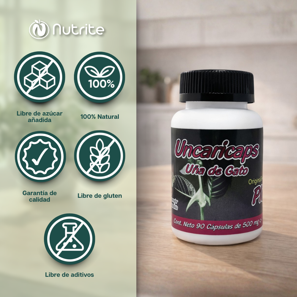 Uncaricaps - Uña de Gato - 90 Cápsulas de 500 mg
