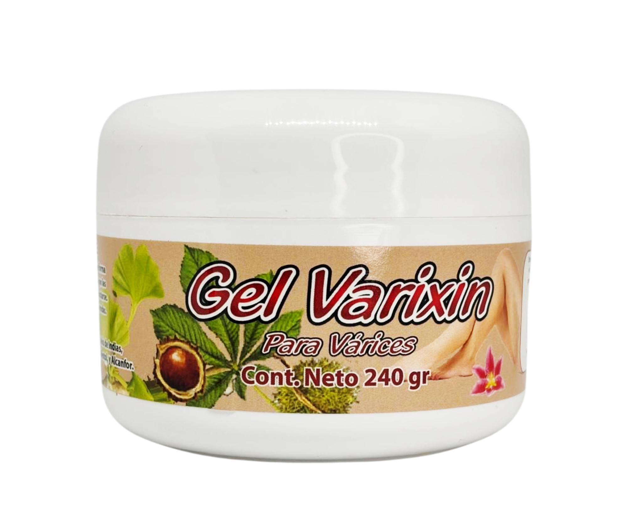 Gel con Mikania, Castaño de indias, Hamamelis, Ginkgo Biloba, Mentol - 240 gr