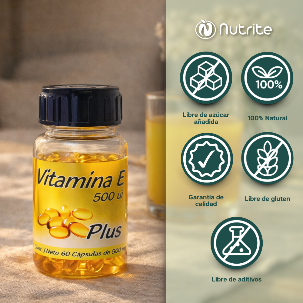 Vitamina E 500 - 60 Cápsulas de 500 mg