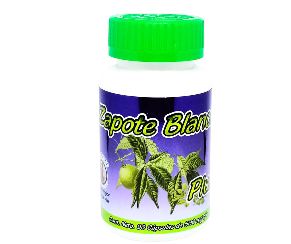 Zapote Blanco, Olivo, Alpiste, Muérdago, Espino Blanco, Ajo - 90 Cápsulas de 500 mg