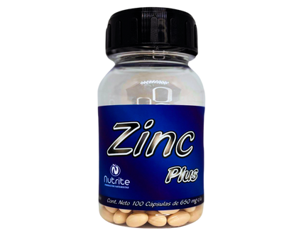 Zinc, Lecitina de Soya - 100 Cápsulas de 650 mg