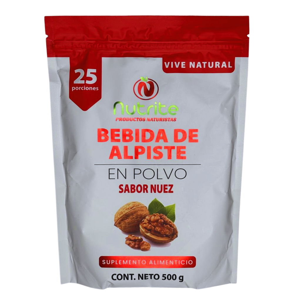 Bebida de Apiste Sabor Nuez - Alpiste, Cardo Mariano, Diente de León, Canela, Anís Estrella - 500 gr