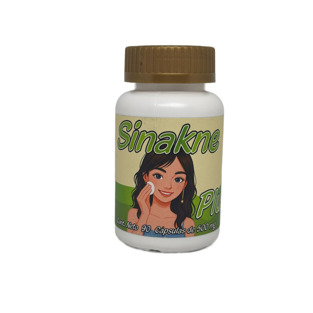 Sinakne Plus - Cardo Mariano, Alcachofa, Bardana, Zarzaparrilla, Zinc - 90 cápsulas de 500 mg