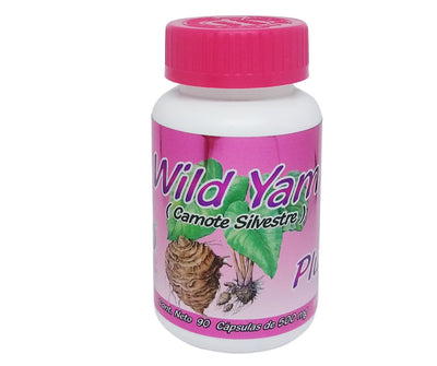 Wild Yam Camote Silvestre 90 Cápsulas de 500 mg